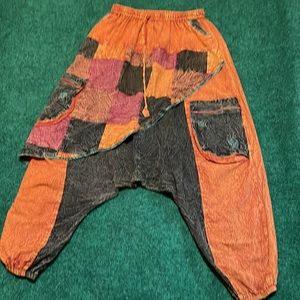 Stonewashed Unisex Harem Pants